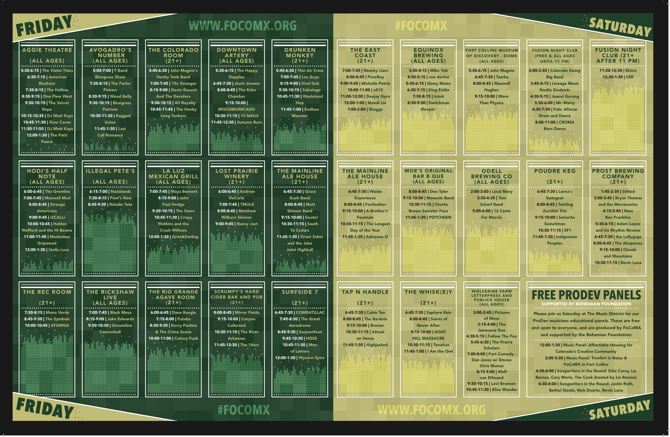 FoCoMX 2017 Friday Schedule