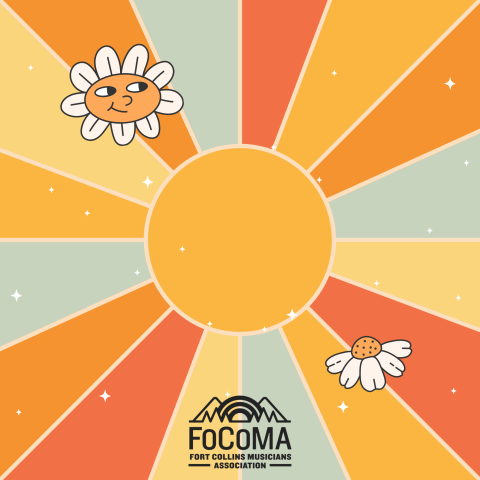 Spotify Playlist Art - vintage illustration with small cartoon flowers