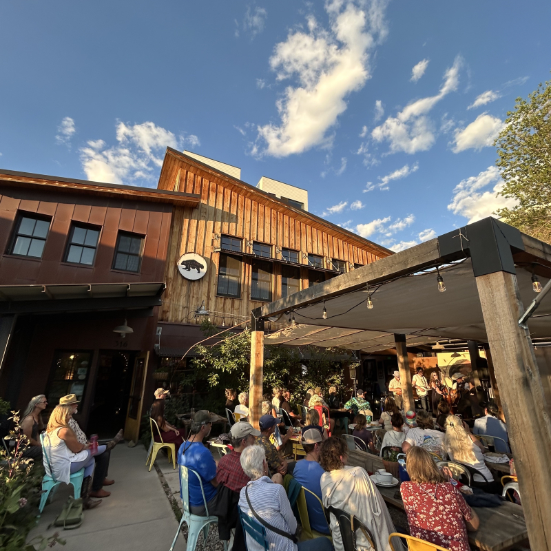 wolverine farm publick house concert in the courtyard