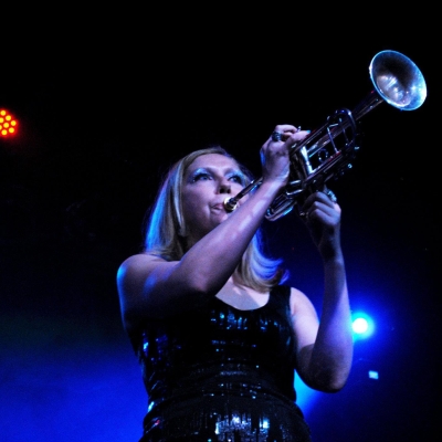 artist plays the trumpet in fort collins