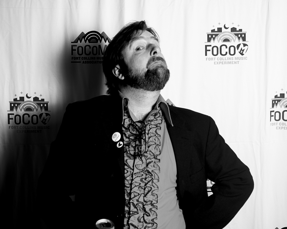 Guests at Peer Awards Photo by Marc Leverette standing in front of FoCoMA step-and-repeat 