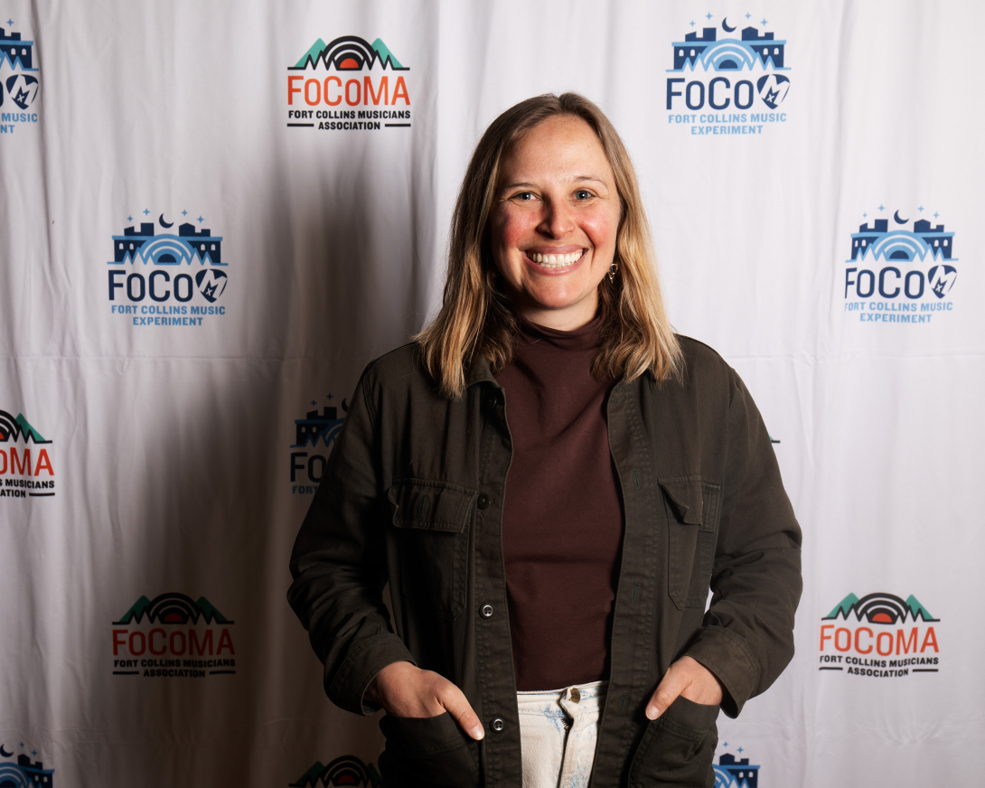 Guests at Peer Awards Photo by Marc Leverette standing in front of FoCoMA step-and-repeat 