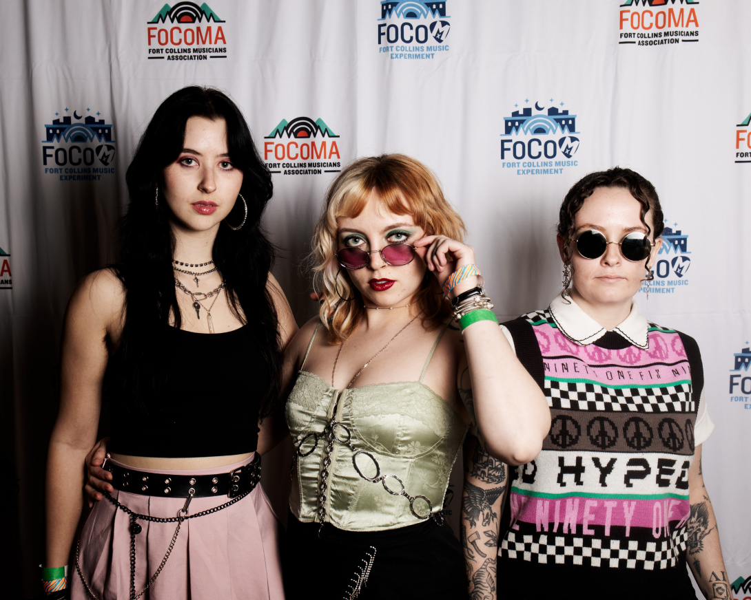 Guests at Peer Awards Photo by Marc Leverette standing in front of FoCoMA step-and-repeat 