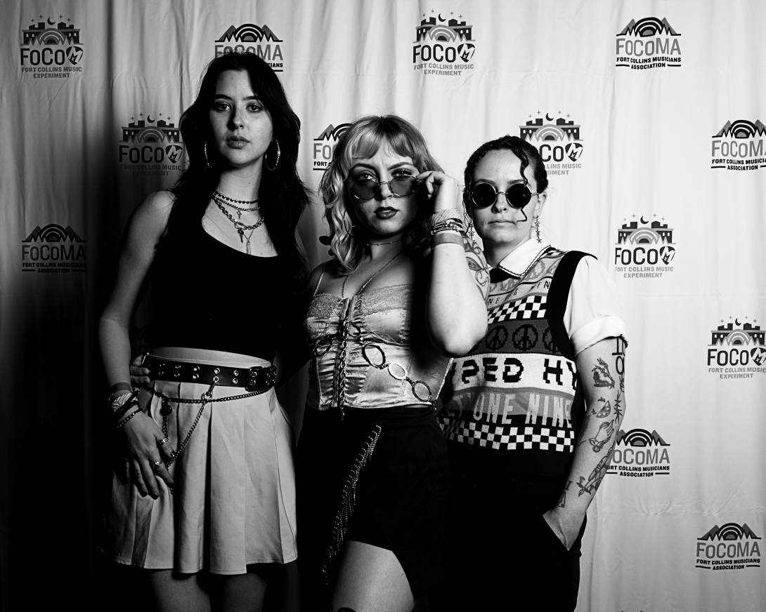 Guests at Peer Awards Photo by Marc Leverette standing in front of FoCoMA step-and-repeat 