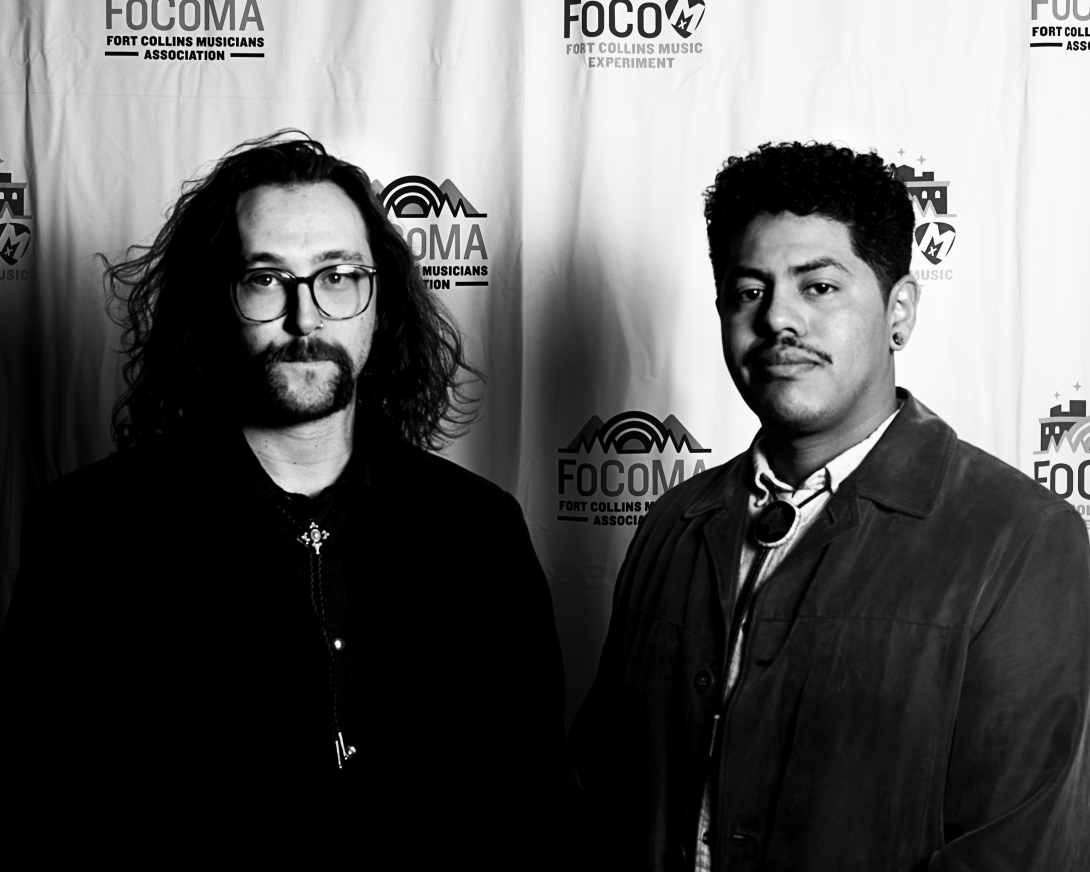 Guests at Peer Awards Photo by Marc Leverette standing in front of FoCoMA step-and-repeat 