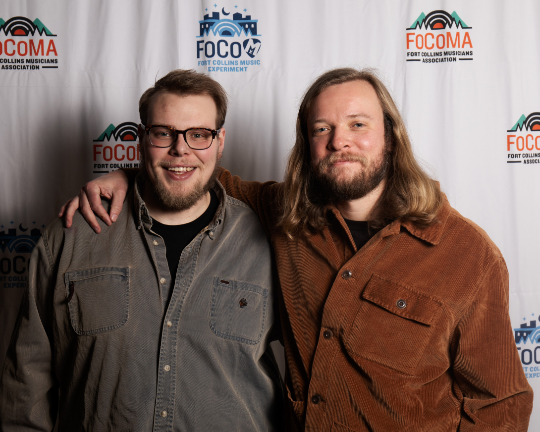 Guests at Peer Awards Photo by Marc Leverette standing in front of FoCoMA step-and-repeat 