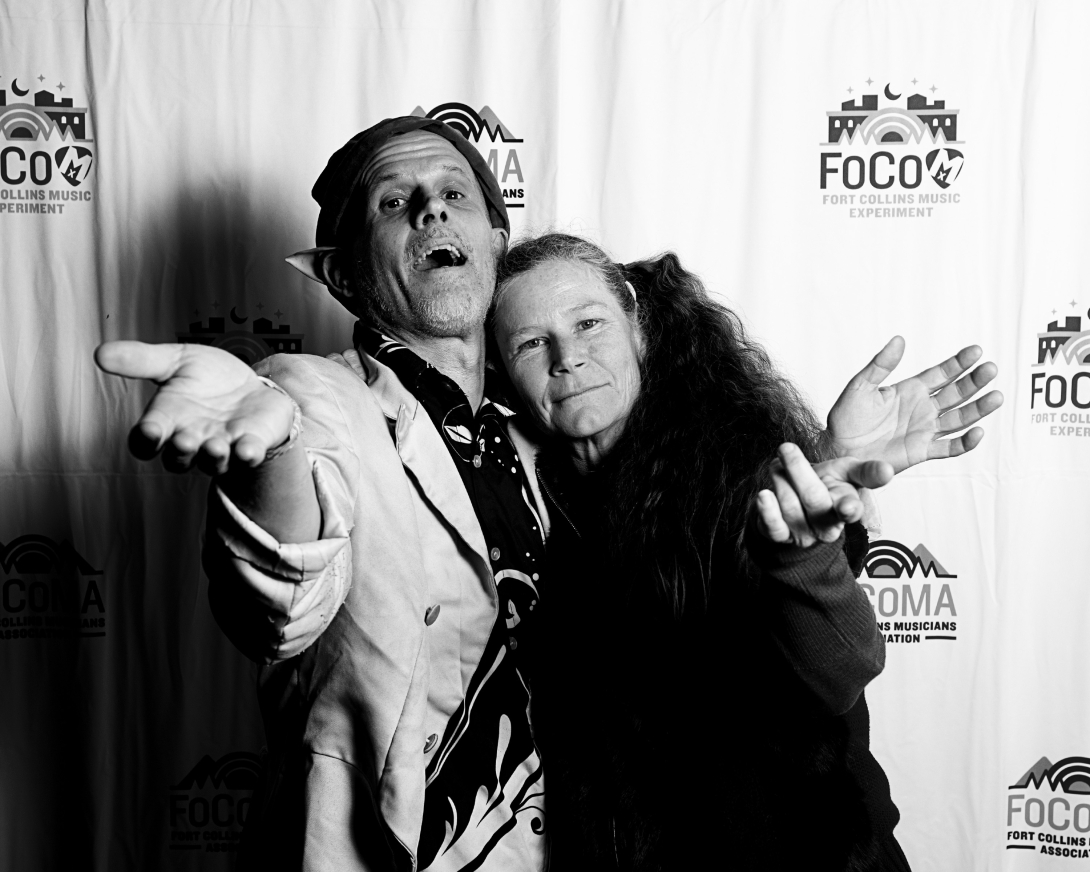 Guests at Peer Awards Photo by Marc Leverette standing in front of FoCoMA step-and-repeat 