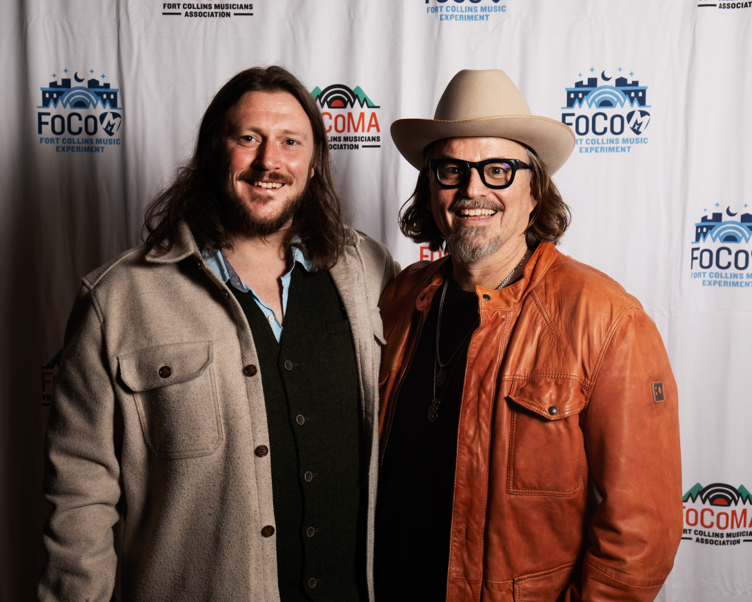 Guests at Peer Awards Photo by Marc Leverette standing in front of FoCoMA step-and-repeat 