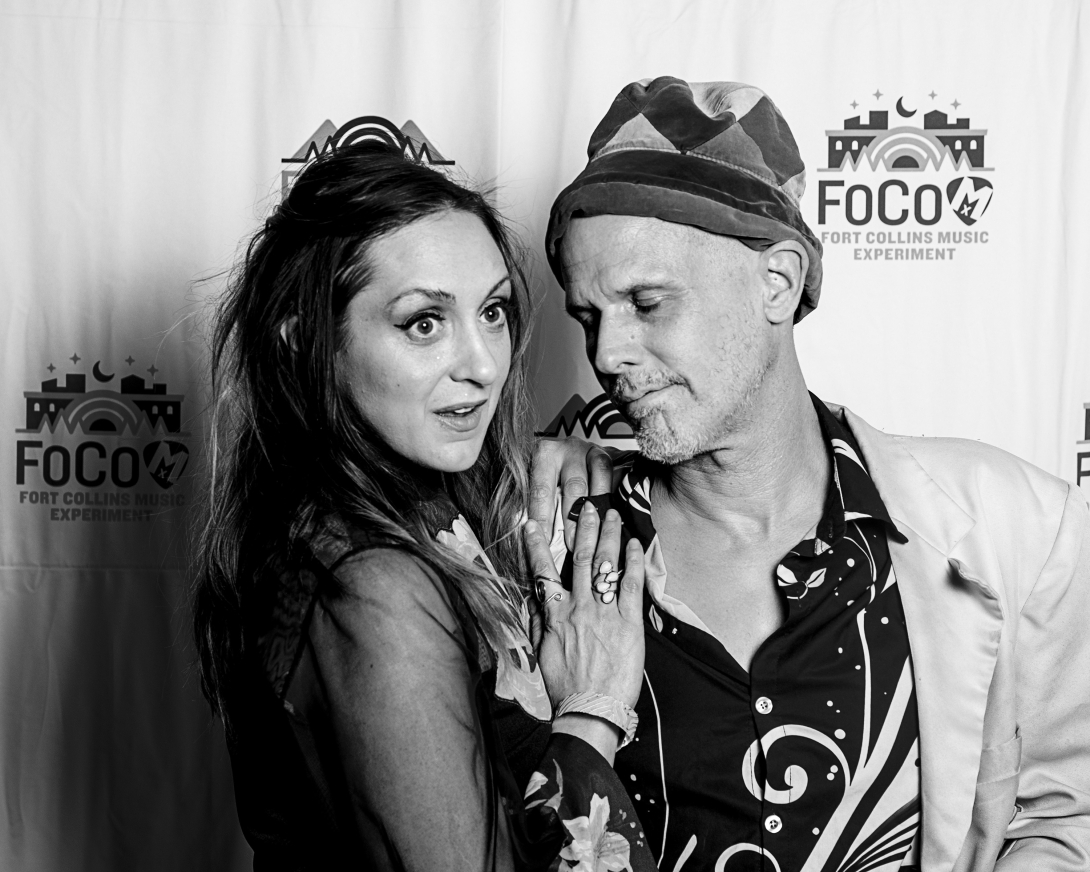 Guests at Peer Awards Photo by Marc Leverette standing in front of FoCoMA step-and-repeat 