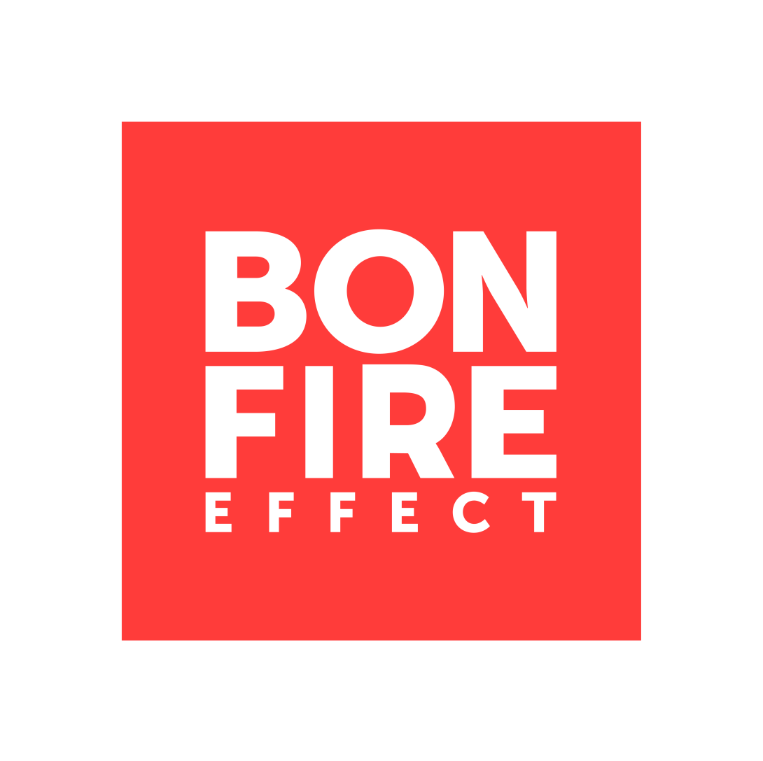 Bonfire Effect logo red and white