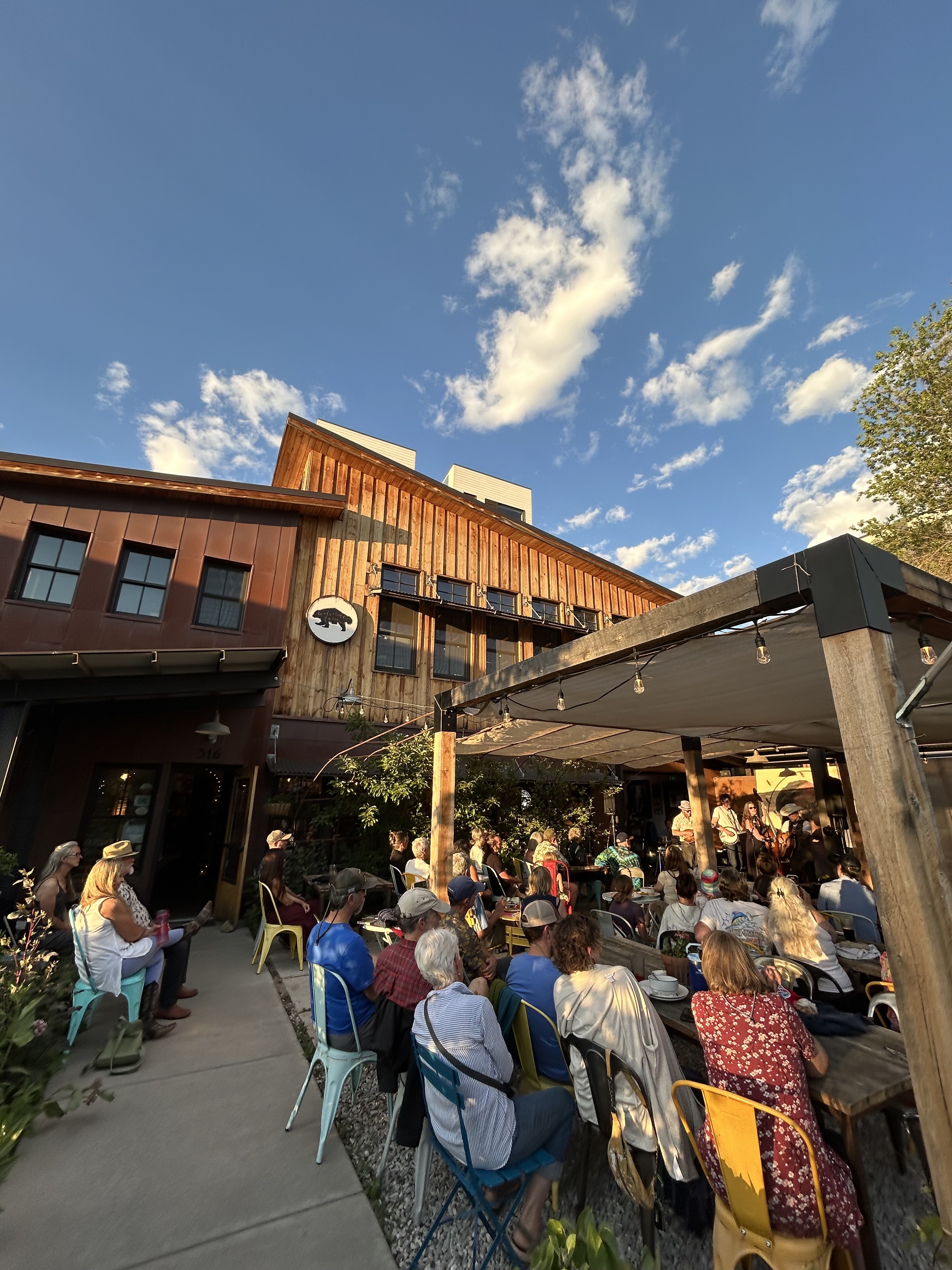 wolverine farm publick house concert in the courtyard